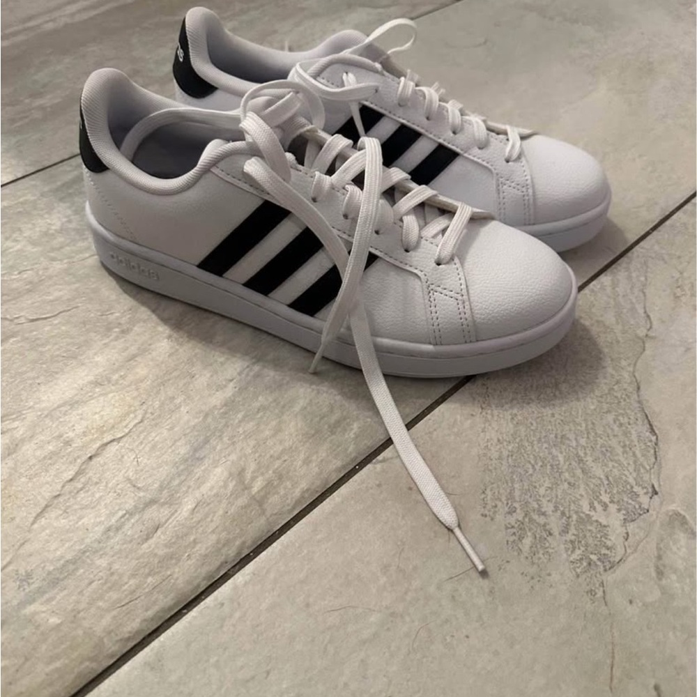 Adidas White and Black Sneakers